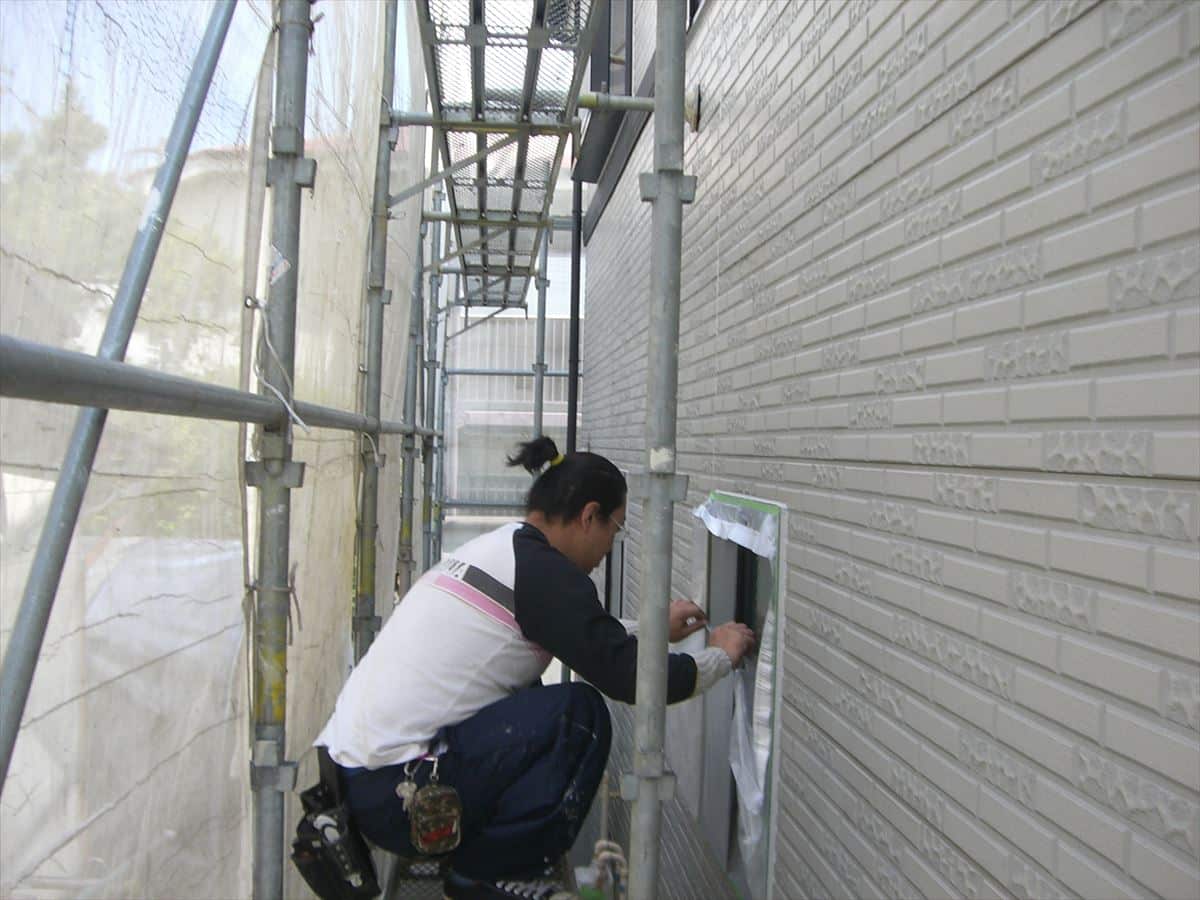 CIMG5784_R | 外壁塗装は神奈川県横浜市の塗装職人 外壁 窓 養生
