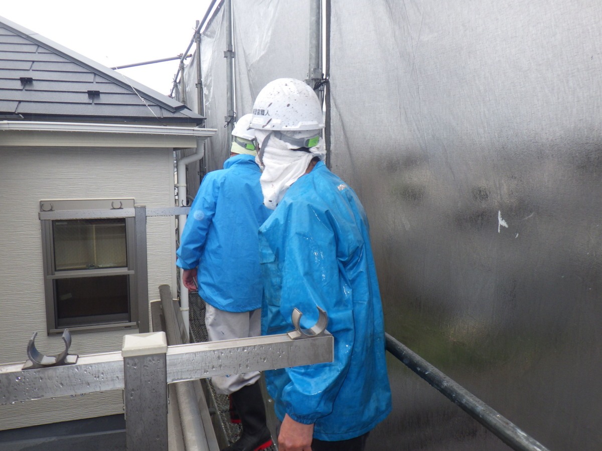 asahi-037 | 外壁塗装は神奈川県横浜市の塗装職人 高圧洗浄の作業