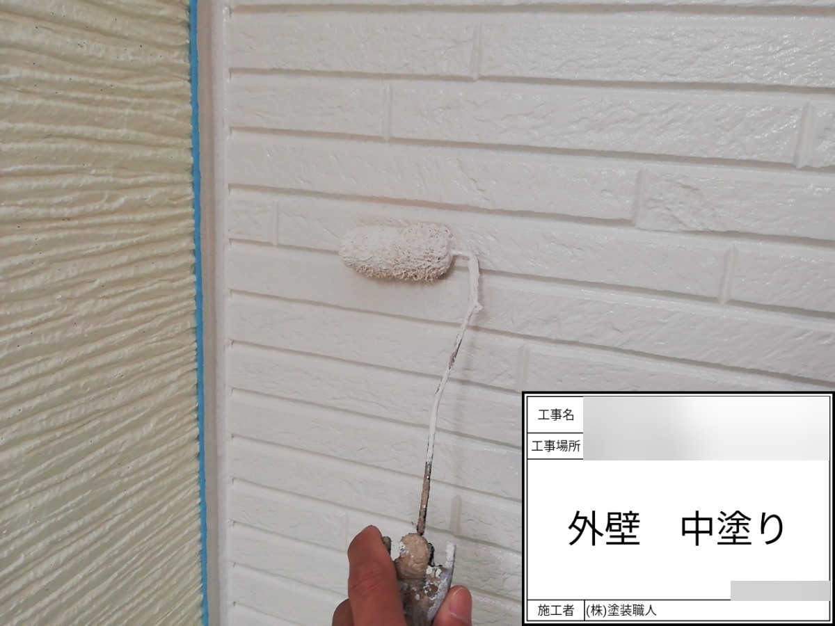asahi-058 | 外壁塗装は神奈川県横浜市の塗装職人 外壁:中塗り