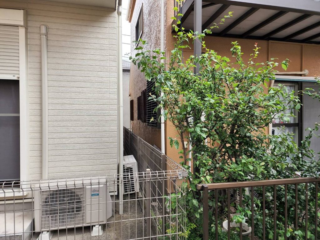 改修後の建物側面