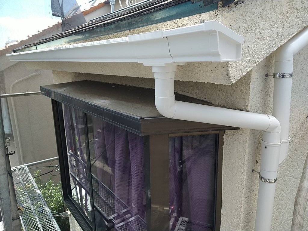 雨樋交換後の納まり