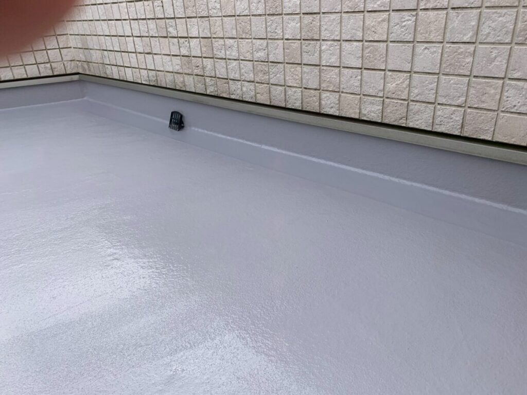 完成したバルコニー