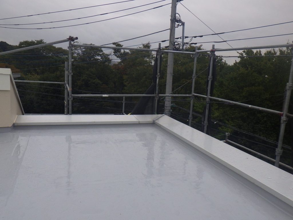 陸屋根防水面の検査