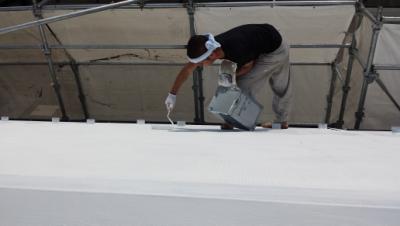 2013年6月17日　稲城市にてキルコート屋根塗装