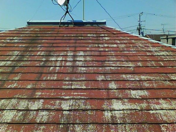傷んだスレート屋根