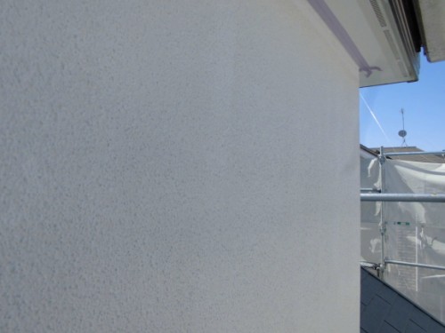 2014年3月6日　川崎市多摩区：モルタル外壁下塗り完了