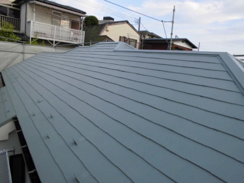 横浜市保土ヶ谷区：塗装完了後の屋根