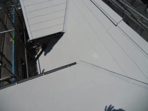 横須賀市久里浜：屋根上塗り前2
