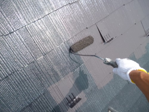 相模原市中央区：屋根上塗り