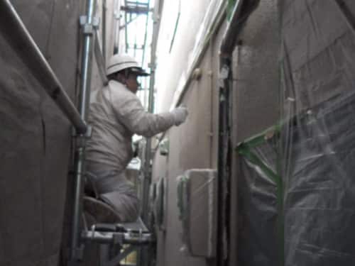 青葉区で耐久性が高い塗料での外壁上塗り