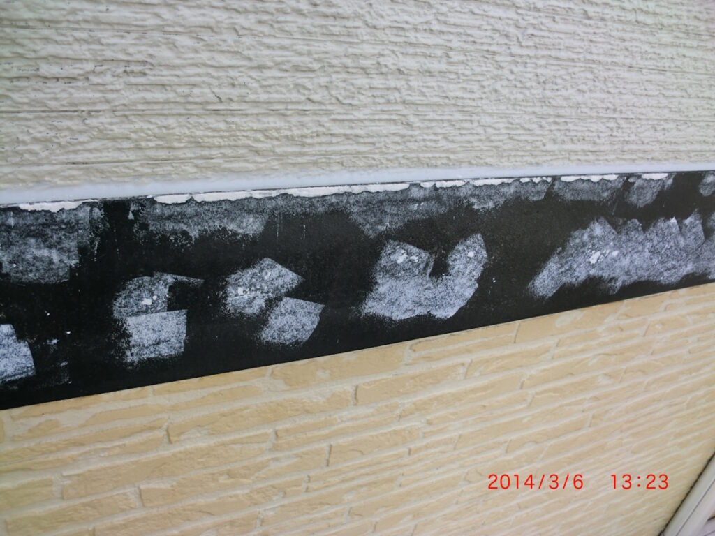 2014年3月6日 川崎市宮前区:帯板下地処理後