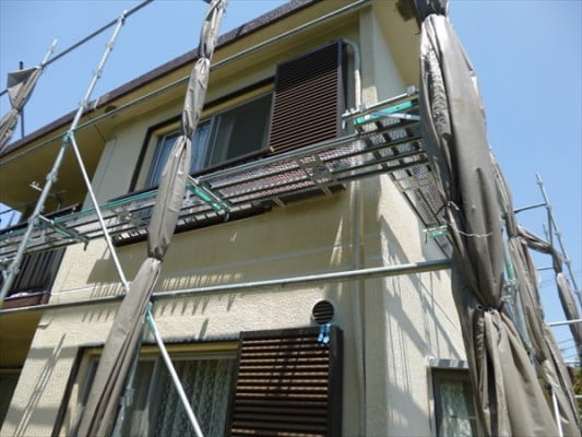 鉄筋コンクリート住宅の屋上防水。
