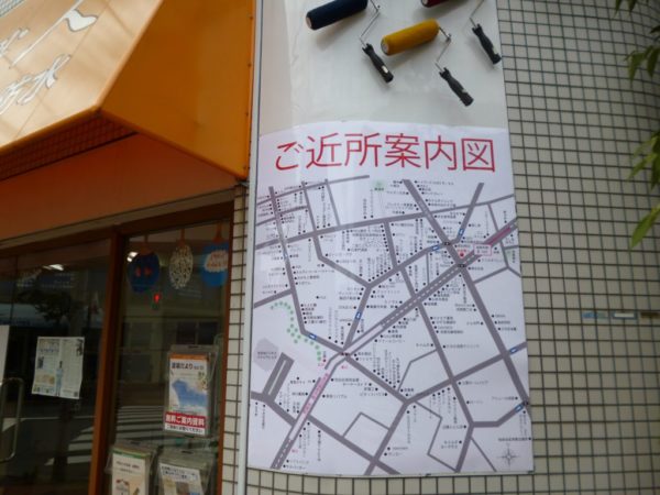 世田谷店、ご近所案内図設置。