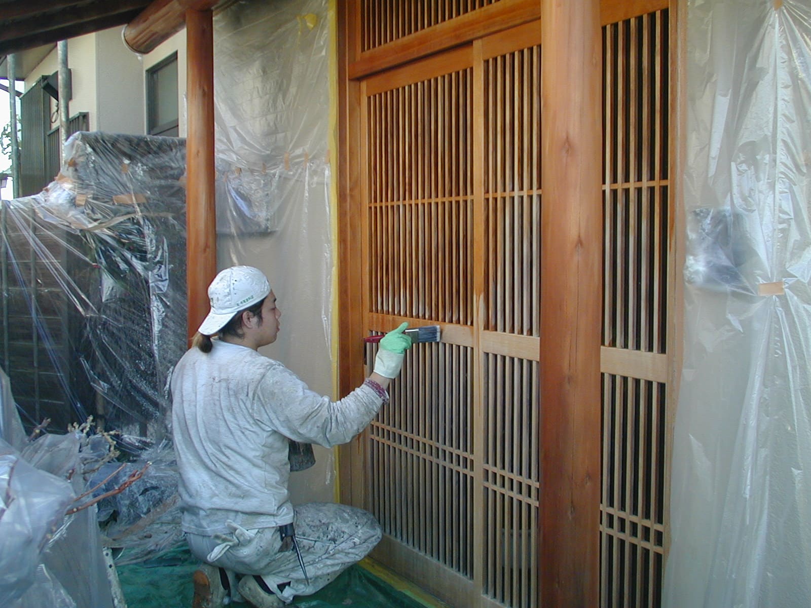 外壁塗装の塗装職人施工事例