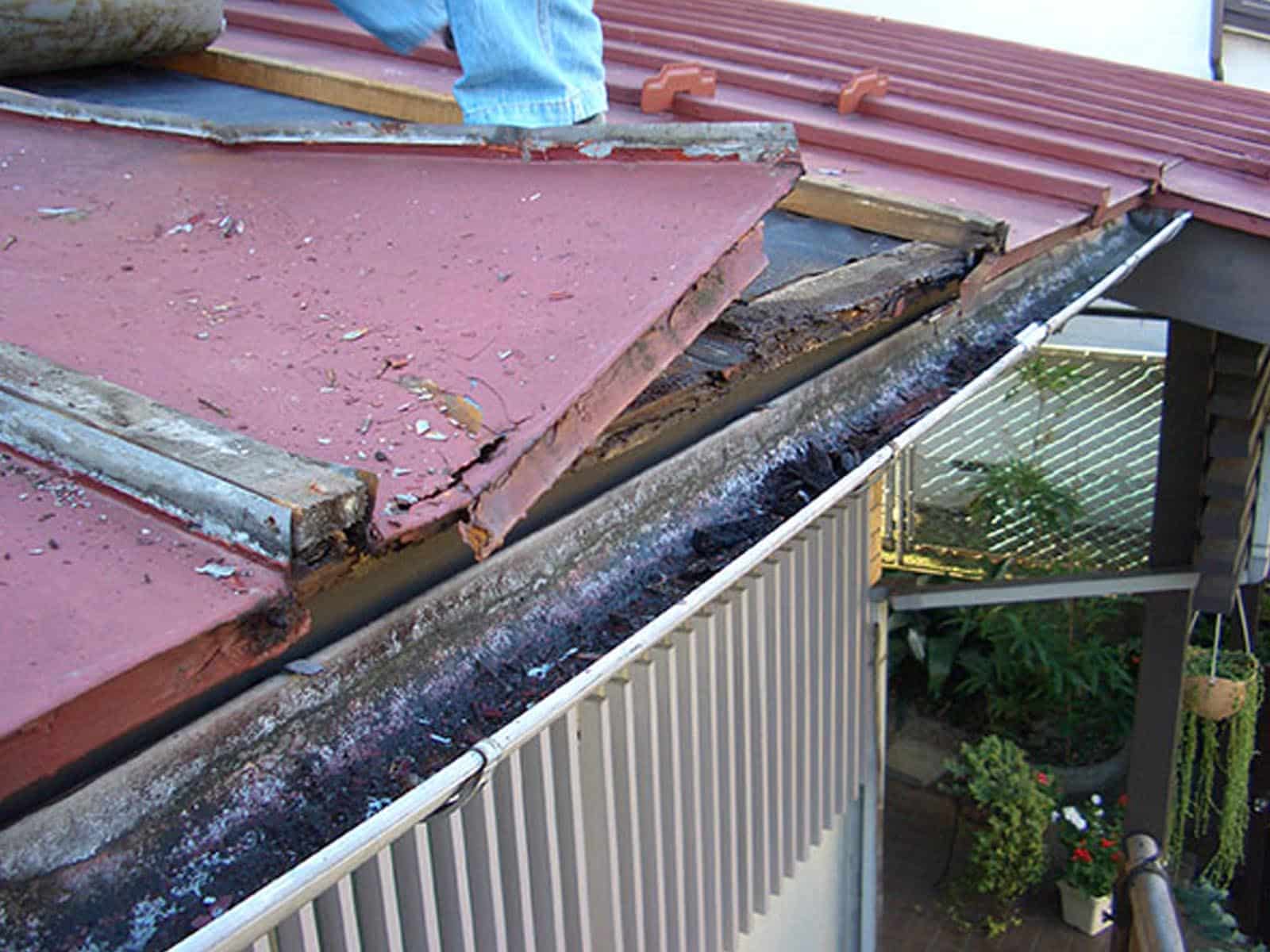トタン屋根のさびと腐食