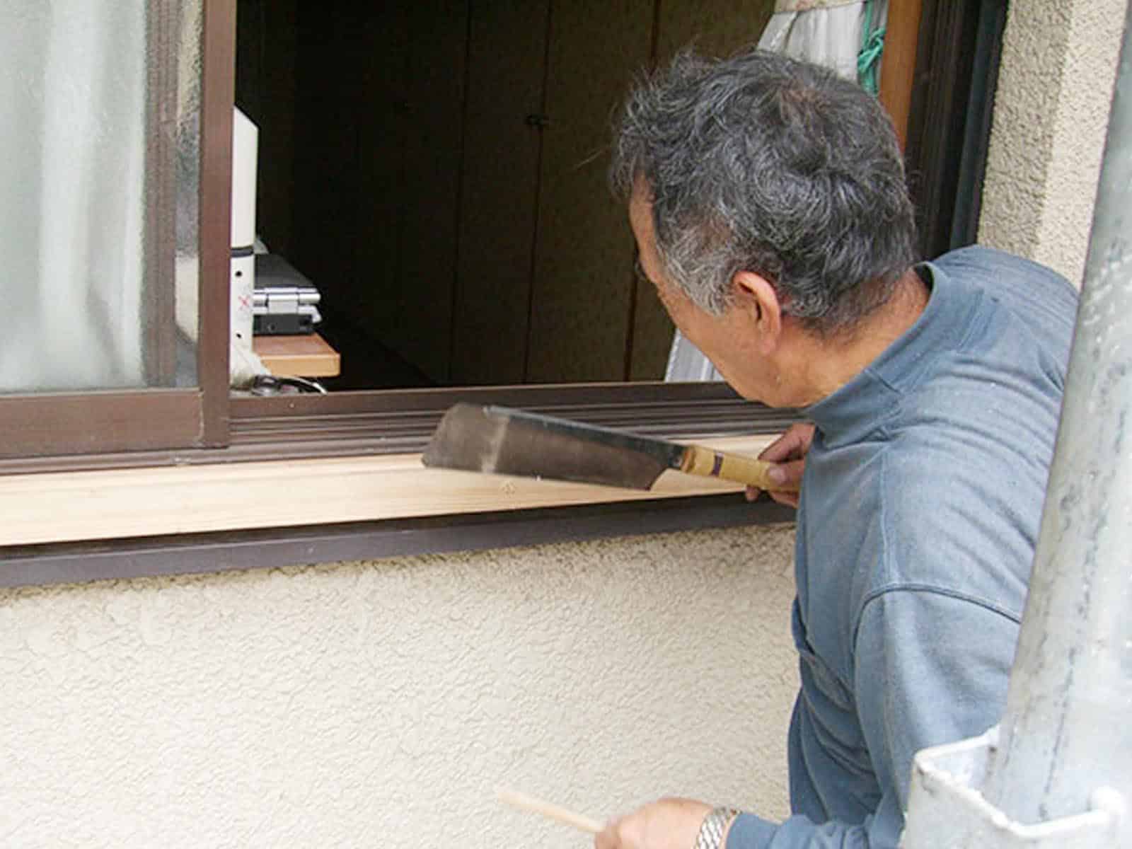木製窓枠の交換