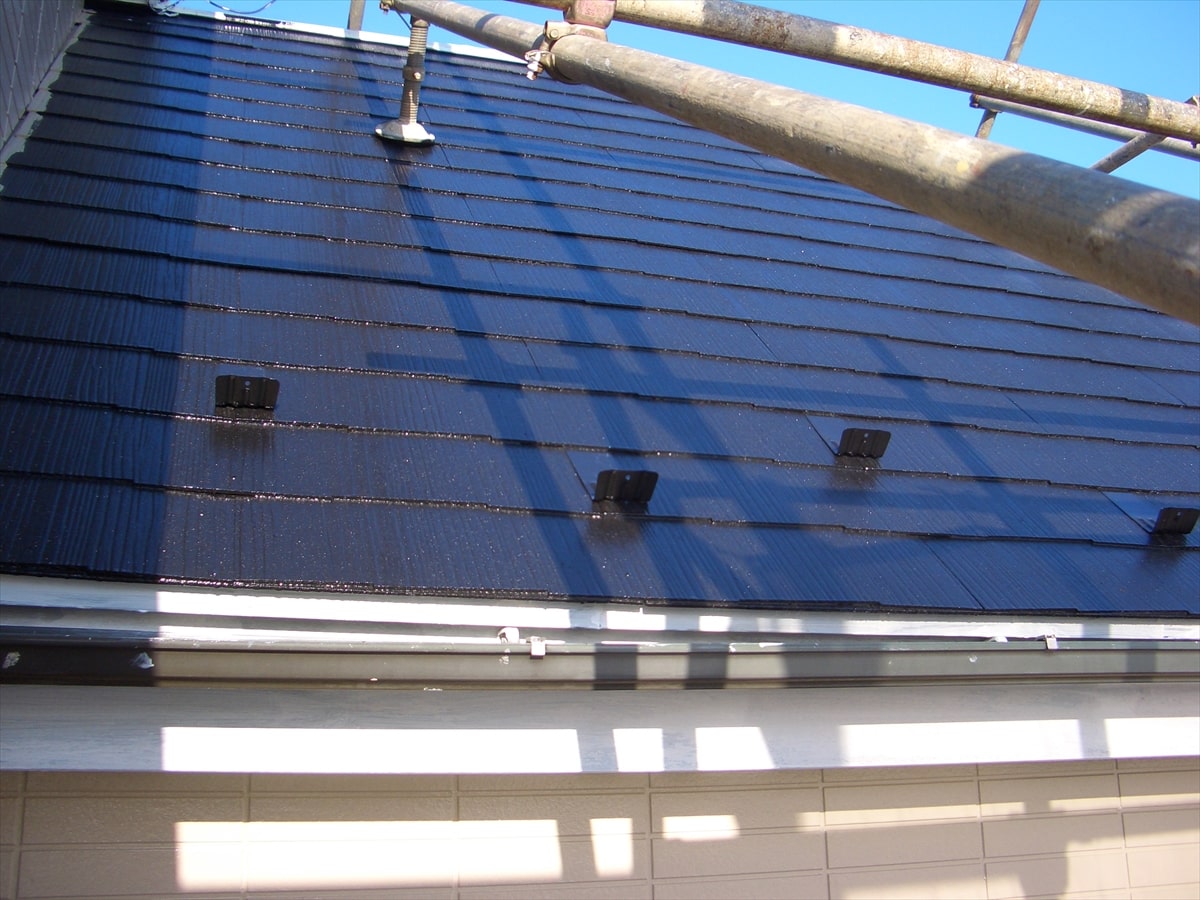 スレート屋根塗装の完成